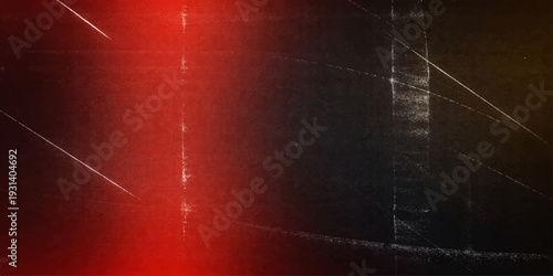 Abstract Texture of Red and Black: An abstract composition in fiery red and deep black hues, featuring an industrial-inspired texture with scratches and marks.