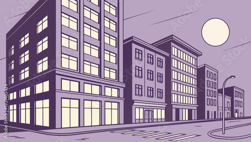 Indian Night Cityscape Vector