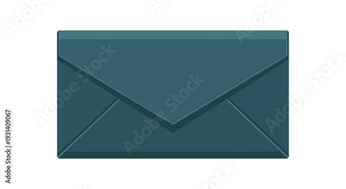 Teal Envelope Closeup.
