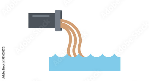 Water Flow From Nozzle.