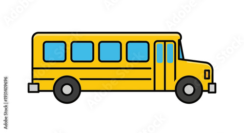 Yellow School Bus Vehicle.