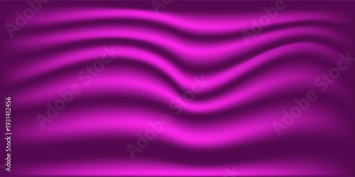 Abstract Mint Green Silk Fabric Texture with Horizontal Wavy Folds