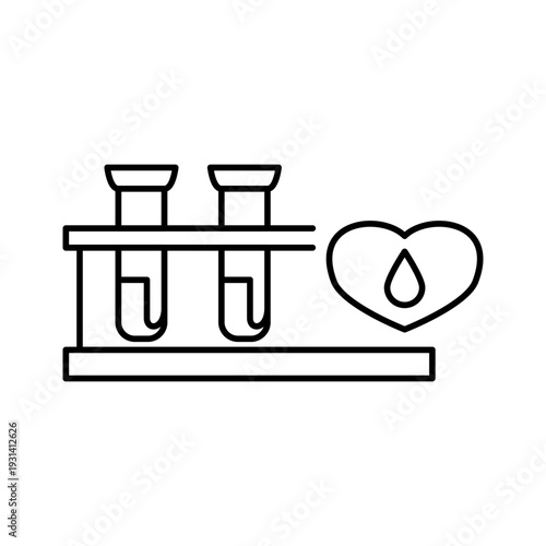 血液検査をモチーフにしたアイコン