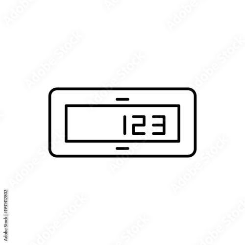 万歩計をモチーフにしたアイコン