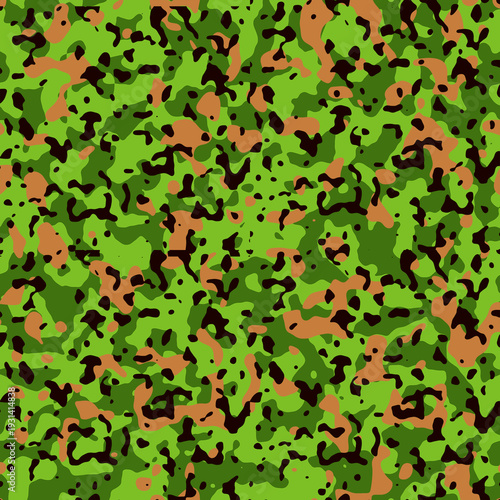 Army camouflage background with green brown and black colors.