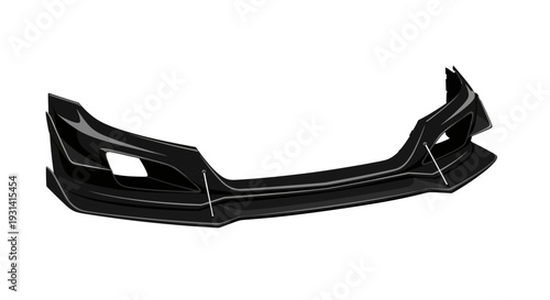 Black Car Front Bumper.