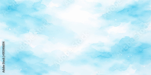 Sky's Artistic Hues: Evoking the serene beauty of a watercolor sky, this image captures the gentle dance of light and color, bringing a sense of calm and freedom.