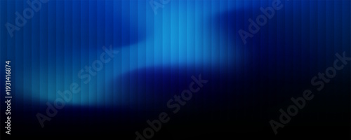 Abstract frosted glass texture with vertical lines and blue gradient blur, perfect for modern design or backdrop.