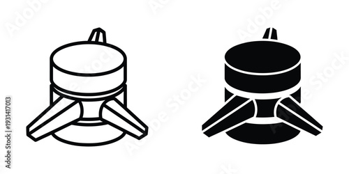 Rocket Stage Landing Gear Isometric Concept