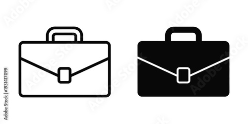 Briefcase Icon Business Carryall Commercial Asset