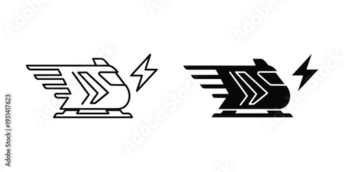 Speed Train Electric Symbol Commercial