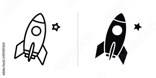 Rocket Launch Success Commercial Icon