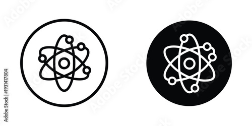Atom Icon Science Symbol Commercial