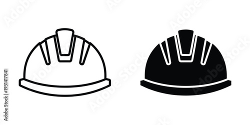 Hard Hat Safety Icon Construction Symbol