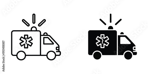 Ambulance Medical Emergency Service Vector