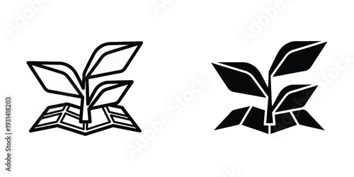 Plant Growth Icon Vector Commercial