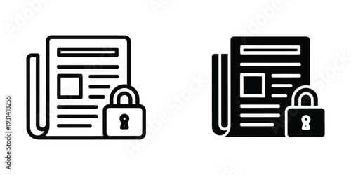 Newspaper Lock Secure Information