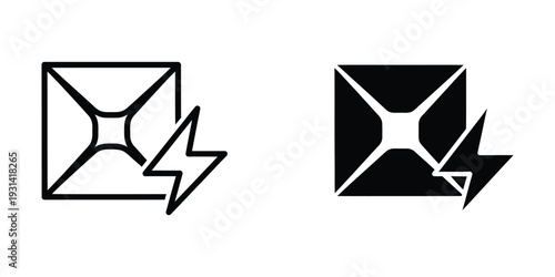 Flash Mail Notification Alert Icon