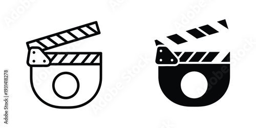 Movie Clapperboard Film Production Slate