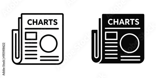 Charts Newspaper Data Analysis Business