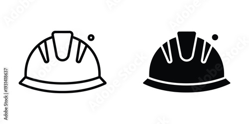 Hard Hat Safety Icon Construction Equipment