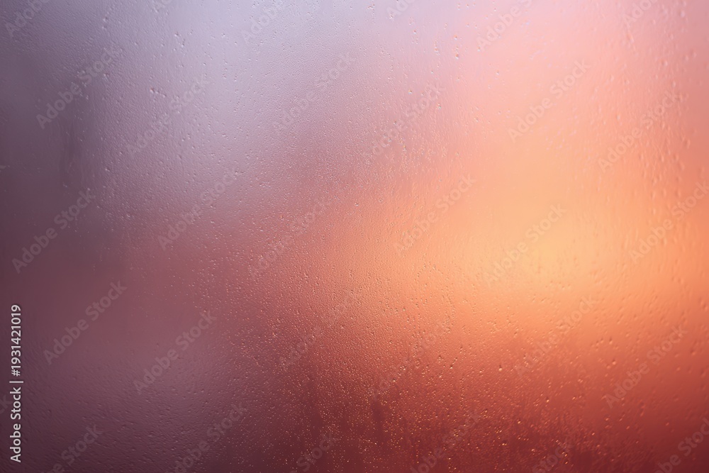 Fototapeta premium Frosted acrylic sheet with a soft orange glow behind it, trendy digital background