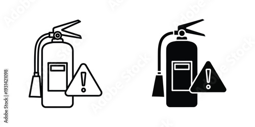 Fire Extinguisher Warning Sign Safety Equipment