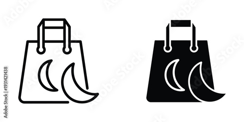 Shopping Bag Crescent Moon Commerce