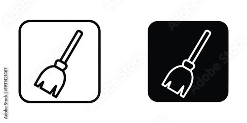 Broom Icon Clean Up Service