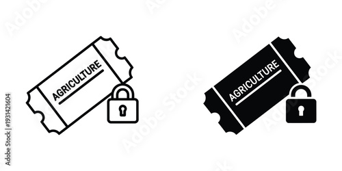 Agriculture Ticket Security Concept Commercial