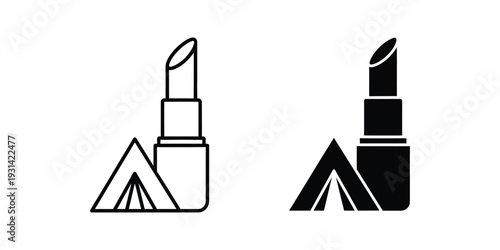 Lipstick Tent Icon Adventure Beauty
