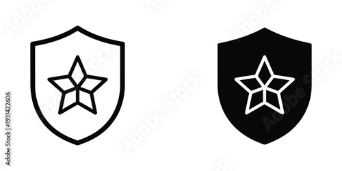 Shield Star Badge Security Emblem