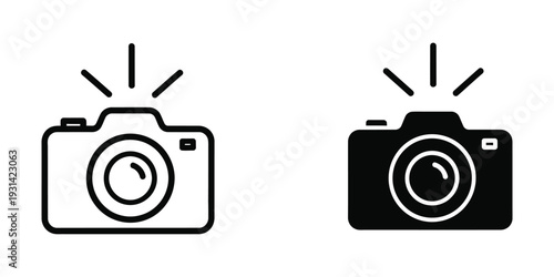 Camera Flash Icon Photography Commercial