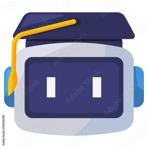 Robotic Head Graduation Cap