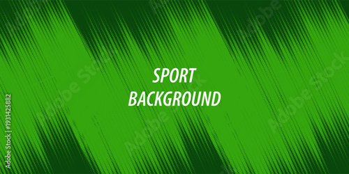Sport green sporty background template vector with shiny lines and lights. Green background with strong pattern dark design