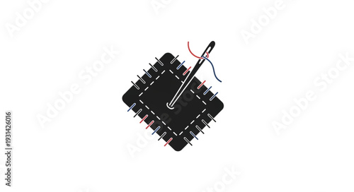 Microchip with Screw on Surface.