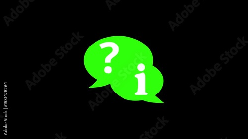 Animated exclamation with triangle mark icon on blackbackground. Symbolizing Danger or Warning sign 4k vide