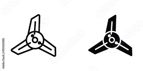 Propeller Icon Set Technology Solution