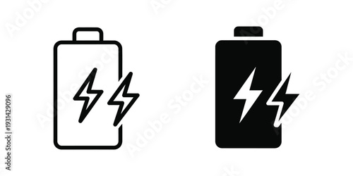 Battery Charging Power Energy Icon