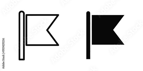 Flag Banner Icon Design Commercial