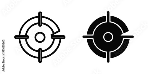 Target Aiming Icon Vector Precision