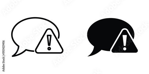 Alert Notification Message Icon Warning Symbol Commercial