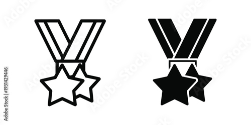 Medal Stars Achievement Award Icon