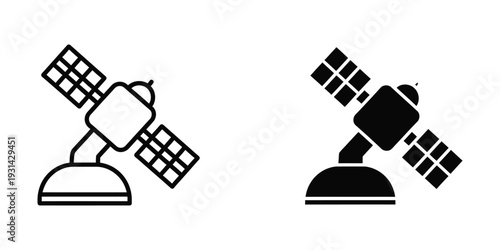 Satellite Communication Technology Symbol Commercial Use