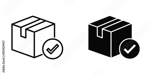 Package Checkmark Confirmation Icon