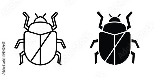 Insect Icons Vector Graphic Design