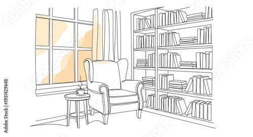 Modern Office Space with Furniture.