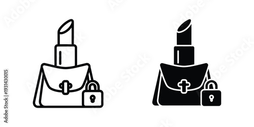 Lipstick Handbag Lock Commerce Security