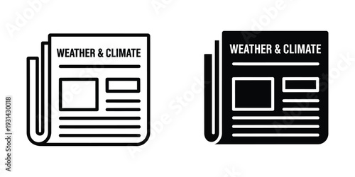 Newspaper Weather Climate News Commercial