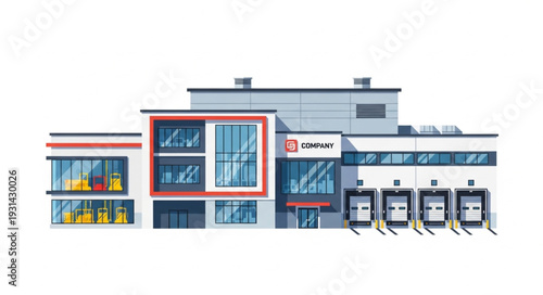 Modern Gas Station Building Design.